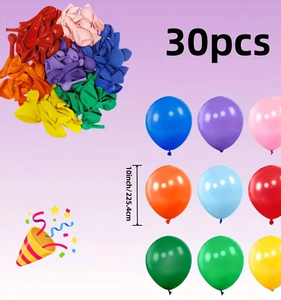 Set <span class=keywords><strong>di</strong></span> <span class=keywords><strong>palloncini</strong></span> in lattice <span class=keywords><strong>arcobaleno</strong></span> da 10 pollici, 30/50 pezzi - Adatti per compleanni, matrimoni, Natale, Giorno dell'Indipendenza, anniversari - Product Image 2
