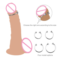 Anneau de résistance pour correction du prépuce, retardateur d'éjaculation, anneaux péniens, jouets sexuels pour hommes, amélioration du plaisir de l'érection du gland, anneau de pénis