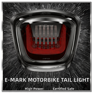 Feu arrière de moto E24 homologué E-mark LOYO LY-<span class=keywords><strong>VSP</strong></span>-TL001 72W, <span class=keywords><strong>pièces</strong></span> pour vélo électrique et scooter, 1 lentille, garantie 12 mois - Product Image 2