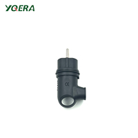 Prise SCHUKO noire étanche résistante au froid IP44/IP54 250V 16A pour usage industriel extérieur
