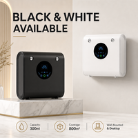 Diffuseur de parfum mural OEM ODM avec application Bluetooth, moins de 36 dB, 300 ml, 3 niveaux, minuterie 24h, 200-800 m³