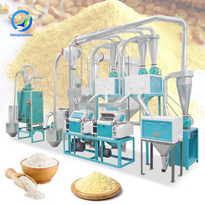 Machine à moudre le blé automatique OCEAN de 10 tonnes, ligne de moulin à maïs de 50 tonnes, machine à fabriquer la semoule à vendre - Product Image 1