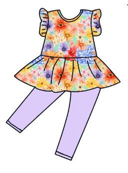 set di abbigliamento per ragazze 1