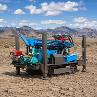 Foreuse de puits d'eau CE ISO, machine de forage hydraulique diesel pour puits d'eau, profondeur 260m-300m