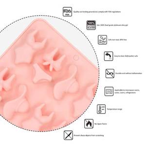La fábrica MUYULINS puede personalizar moldes de silicona antiadherentes y libres de BPA con forma de bikini para mujeres, de 16 cavidades, para decoración de pasteles. - Product Image 4