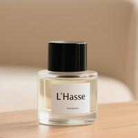 Promotion Bouteilles en Verre Cylindriques Transparents de Luxe pour Parfum 30ml 50ml 100ml avec Vaporisateur, Eau de Cologne et Parfum en Gros, Personnalisation