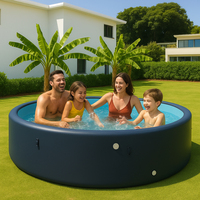 Piscines rectangulaires hors sol de grande taille, couleur personnalisée, pour adultes