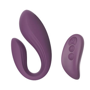 GINYA Mujer Usable Vibrador Pareja Juguete Con Control Remoto <span class=keywords><strong>C</strong></span> Forma Vibradores Dual Motor Masajeador Mujeres Solo Play Juguetes Sexuales - Product Image 1