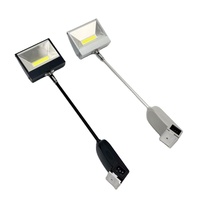 Foco LED para Exposiciones 20W 30W de Aluminio con Brazo Largo y Cabezal Tipo Pala Ra80 IP20 AC 85-265V Enlazable para Fondo de Stand de Ferias Comerciales