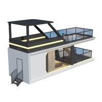Maison mobile préfabriquée moderne, hôtel de vacances de luxe, maison portable, mini-maison, espace habitable modulaire, capsule spatiale en acier