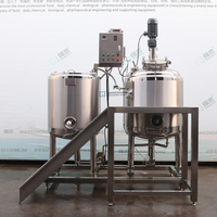 Cuve de mélange émulsifiante avec jauge de pression et jauge de niveau, et pompe de circulation pour la transformation alimentaire