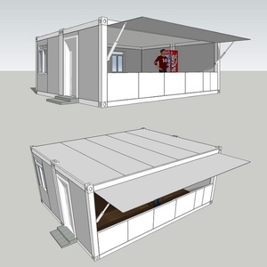 Nuevo contenedor de 40 pies con diseño de bienes inmuebles a bajo precio para tienda de café con exposición de productos - Product Image 4