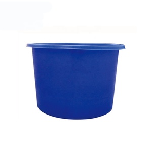wholesale round food grade poly cylinder nestable large water storage tank tub for fish farm use