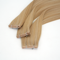 Extensiones de Cabello Humano con Trama Invisible de Doble Capa, Tipo Mariposa, con Orificios XO, Trama Doble