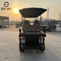 Voiturette de golf électrique chinoise 4 places la plus vendue avec sièges de luxe certifiée CEE pour usage en golf et en station balnéaire