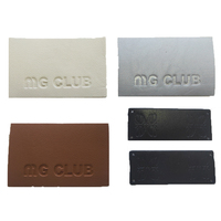 Écussons en similicuir PU gaufré adhésifs personnalisés OEM, étiquettes de réparation en similicuir gravables au laser pour jeans et chapeaux
