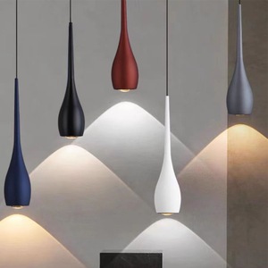 Lampadario a Sospensione Lungo in Alluminio, Design Nordico Moderno, LED, per Casa, Hotel, Negozio, Garanzia <span class=keywords><strong>di</strong></span> 5 Anni - Product Image 1