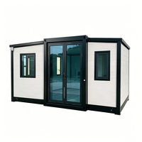 Maison conteneur préfabriquée moderne, portable, extensible et respirante, tout-en-un, pour bureau modulaire, bureau à domicile et entrepôt