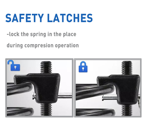 2pcs 11.5in Heavy Duty xe cuộn dây strut mùa xuân máy nén sốc hấp thụ mùa xuân máy nén công cụ FO xe strut sửa chữa ô tô quá - Product Image 4