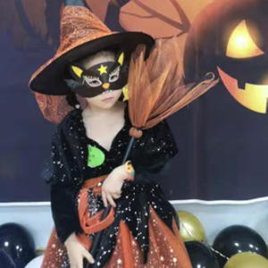 Escoba <span class=keywords><strong>de</strong></span> bruja luminosa <span class=keywords><strong>de</strong></span> Halloween, accesorio desmontable, suministros <span class=keywords><strong>de</strong></span> decoración para fiestas - Product Image 3