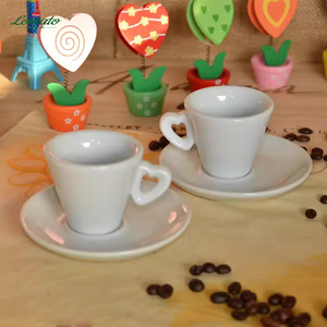 Taza y Platillo de Café de Cerámica Personalizados de Alta Calidad, Taza de Porcelana Blanca para Cafetería, Hotel, Boda, Vajilla al por Mayor - Product Image 4