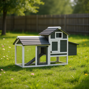 Pollaio in Legno D0100HA7LRA per Esterni, Alloggio per Animali Domestici, Design Moderno, Durevole per Tutte le Stagioni, Montaggio Richiesto - Product Image 2