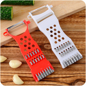 <b>Multi</b> <b>Function</b> <b>Vegetable</b> <b>Cutter</b> Peeler Slicer Grater Shredder For Kitchen Use 2 Pieces Set - Product Image 1