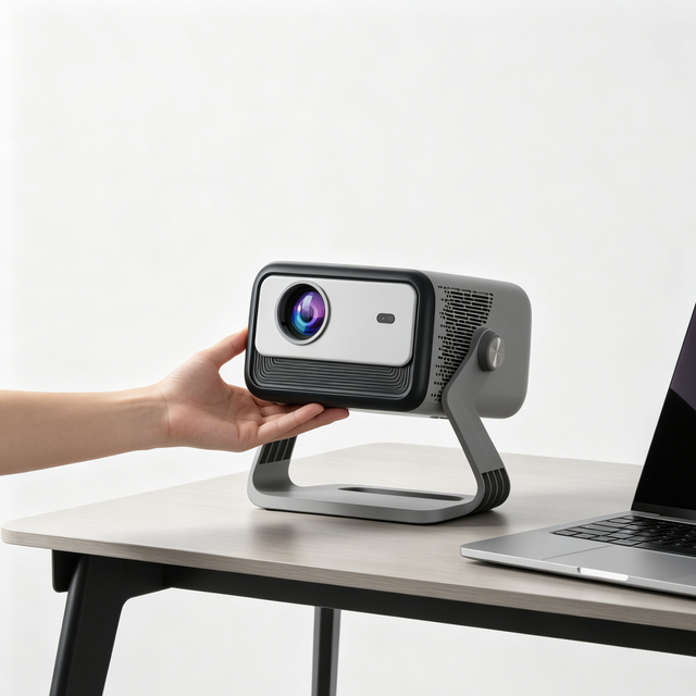 Android 14 Projector 1080P WiFi 6 Bluetooth Portable Mini Projector Auto Focus Auto Keystone Home Theater Video Projector
