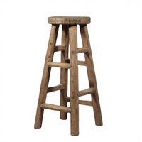 Tabourets de bar commerciaux en bois de récupération, design ferme, authentiques, traditionnels, faits à la main, écologiques, pour hôtels et salons – Vente en gros