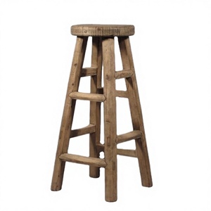 Wholesale Reclaimed Wood Commercial Cafe Bar <b>Stools</b> Authentic Traditional Handcrafted Furniture for Restaurant & Pub - Product Image 2