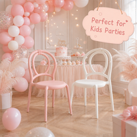 Chaise d'enfant en plastique légère pour repas, fêtes, extérieur, jardin, gymnase, décoration de fête
