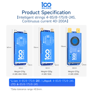 Módulo de Protección de Batería de Iones de Litio <span class=keywords><strong>DALY</strong></span> <span class=keywords><strong>BMS</strong></span> <span class=keywords><strong>13S</strong></span> <span class=keywords><strong>48V</strong></span> 150A 200A, Placa de Protección PCB para Paquete de Baterías <span class=keywords><strong>48V</strong></span> B2A8S20P 8S~17S 200A 2A - Product Image 5