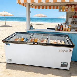 Congélateur coffre combiné pour îlot, congélateur commercial pour supermarché, réfrigérateurs et congélateurs pour îlot, réfrigérateur pour épicerie - Product Image 5