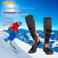 Hiver Nouveau Randonnée Alpinisme Ski Chaussettes Crew Tricoté Laine Mérinos Epaisse Long Tube Vente en Gros