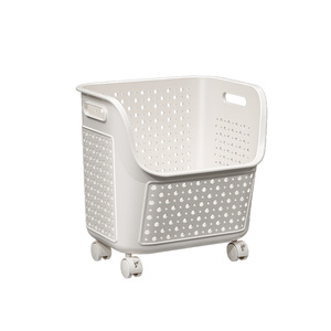 <span class=keywords><strong>Panier</strong></span> <span class=keywords><strong>à</strong></span> <span class=keywords><strong>linge</strong></span> empilable moderne avec design superposé <span class=keywords><strong>pour</strong></span> un gain de place vertical, idéal <span class=keywords><strong>pour</strong></span> le rangement familial dans la salle de bain - Product Image 5