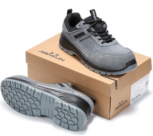 JIANKUN 2026 Nuevo Estilo de <span class=keywords><strong>Zapatos</strong></span> de Seguridad de Cuero de Ante con Puntera de Material Compuesto, Antipinchazos, Antiaplastamiento, Antideslizantes para Hombre y <span class=keywords><strong>Mujer</strong></span> - Product Image 2