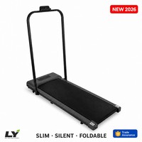Caminadora Plegable que Ahorra Espacio con Barandilla, Capacidad de Carga de 120 kg, Inclinación Manual, Plataforma para Caminar en Casa u Oficina, para Entrenamiento Cardiovascular