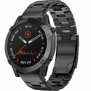 <span class=keywords><strong>Garmin</strong></span> Fenix5/5Xplus/7/6Xpro <span class=keywords><strong>Correa</strong></span> de <span class=keywords><strong>titanio</strong></span> de liberación rápida con hebilla de acero inoxidable - Product Image 4
