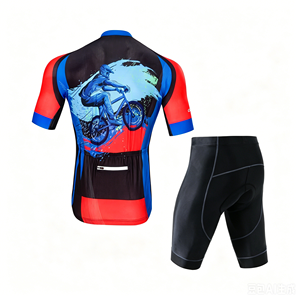 Combinaison de cyclisme sur mesure pour la course sur route, avec tissu à séchage rapide et coussinets épais anti-choc, pour les compétitions d'élite des cyclistes professionnels. - Product Image 2