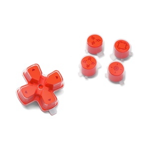Botones de Acción D-pad Personalizados en Tres Tonos: Naranja, Transparente y Rojo, con Símbolos Rediseñados para el Control de PS5 - Product Image 5