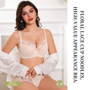 ชุดชั้นในลูกไม้หวานๆ แบบไร้โครง ไร้รอยต่อ สำหรับผู้หญิง รุ่นใหม่ อกใหญ่ดูเล็ก อกเล็กดูใหญ่ - Product Image 2