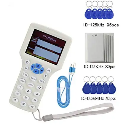 Full Frequency LF and HF UID Copy RFID 08CD Reader USB Contact