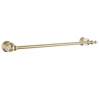 HLK Ensemble d'accessoires de salle de bain en acier inoxydable et alliage de zinc avec finition de couleur or/chrome pour hôtels
