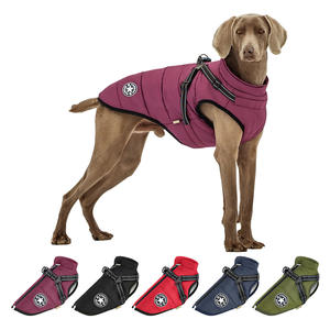 Op Maat Gemaakte Luxe Polyester Huisdierenvest Van Hoge Kwaliteit Winter Hondenkleding Met Borst En Achterkant Solide Patroon Sportstijl - Product Image 4