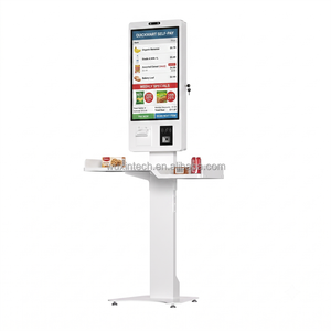 Kiosque <span class=keywords><strong>de</strong></span> paiement WUXIN 27/32 pouces, Android/Win, tactile, libre-service, pour la commande dans les restaurants, systèmes POS, machines avec lecteur <span class=keywords><strong>de</strong></span> code QR - Product Image 2