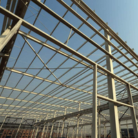 Bâtiment en structure préfabriquée en acier, charpente en acier galvanisé, toit en métal, atelier, entrepôt