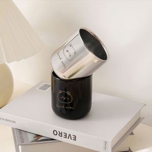 Thermos isotherme en acier inoxydable 304 de haute qualité, double paroi, pour lait et café, mini-tasse à boire directement, vente en gros transfrontalière - Product Image 4