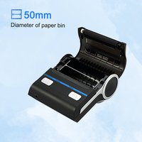 Printer Thermal Bluetooth Mini Portabel MHT-P8001 80mm, Printer Resi Tanpa Tinta Isi Ulang untuk Restoran, Kafe, Bar, dan Takeaway
