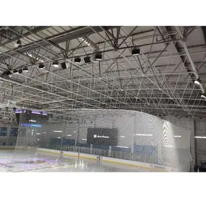 Vorgefertigt und einfach zu installieren kostengünstig indoor-ice-hockey-feld stahlkonstruktion bolzenkugel-rahmendach