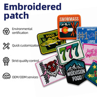 Patch brodé thermocollant en gros, motif citation vintage, badge texte personnalisé, applique en tissu sergé pour la décoration de chapeaux, sacs et vêtements